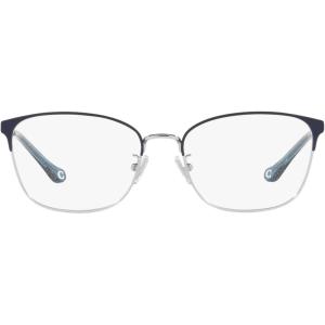 imageCoach Womens Hc5135 Rectangular Prescription Eyewear FramesSatin NavySilverDemo Lens