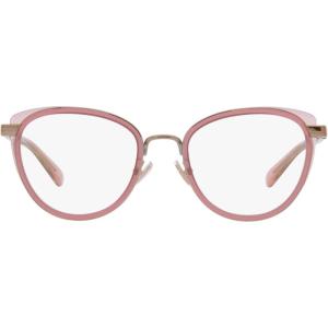 imageCoach Womens Hc5154 Cat Eye Prescription Eyewear FramesRose GoldTransparent PinkDemo Lens