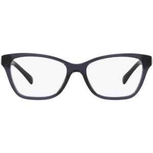 imageCoach Womens Hc6196u Universal Fit Rectangular Prescription Eyewear FramesTransparent BlueDemo Lens