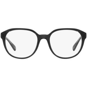 imageCoach Womens Hc6209u Universal Fit Round Prescription Eyewear FramesBlackTransparent GreyDemo Lens
