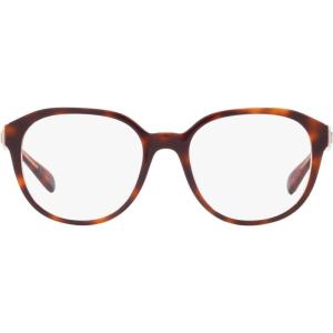 imageCoach Womens Hc6209u Universal Fit Round Prescription Eyewear FramesTortoiseTransparent PinkDemo Lens