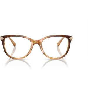 imageCoach Womens Hc6220u Universal Fit Square Prescription Eyewear FramesCaramel Snow Tortoise GradientDemo Lens