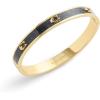 imageCOACH Womens Signature C Glitter Bangle BraceletBlack Gold