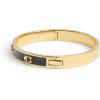 imageCOACH Womens Signature C Glitter Bangle BraceletBlack Gold