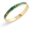 imageCOACH Womens Signature C Glitter Bangle BraceletGreenGold