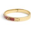 imageCOACH Womens Signature C Glitter Bangle BraceletRedGold