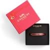 imageCOACH Womens Signature C Glitter Bangle BraceletRedGold