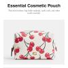 imageCoach Womens Essential Cosmetic Pouch Bag Tan Caramel One SizeChalk Multi