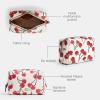 imageCoach Womens Essential Cosmetic Pouch Bag Tan Caramel One SizeChalk Multi