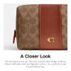 imageCoach Womens Essential Cosmetic Pouch Bag Tan Caramel One SizeTan Caramel