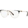 imageCoach Womens Hc5148 Cat Eye Prescription Eyewear FramesShiny Light GoldBlackDemo Lens