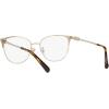 imageCoach Womens Hc5148 Cat Eye Prescription Eyewear FramesShiny Light GoldBlackDemo Lens