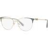 imageCoach Womens Hc5148 Cat Eye Prescription Eyewear FramesShiny Light GoldMintDemo Lens