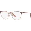 imageCoach Womens Hc5148 Cat Eye Prescription Eyewear FramesShiny Rose GoldLightDemo Lens