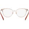 imageCoach Womens Hc5148 Cat Eye Prescription Eyewear FramesShiny Rose GoldLightDemo Lens
