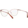 imageCoach Womens Hc5148 Cat Eye Prescription Eyewear FramesShiny Rose GoldLightDemo Lens