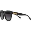 imageCoach Womens Hc8264 Square SunglassesBlackGrey Gradient Polarized