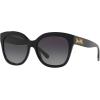imageCoach Womens Hc8264 Square SunglassesBlackGrey Gradient Polarized