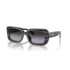 imageCoach Womens Hc8380u Universal Fit Rectangular SunglassesGrey Pearl Signature CGrey Gradient