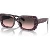 imageCoach Womens Hc8380u Universal Fit Rectangular SunglassesRuby Pearl Signature CGrey Rose Gradient