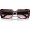 imageCoach Womens Hc8380u Universal Fit Rectangular SunglassesRuby Pearl Signature CGrey Rose Gradient
