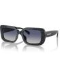 imageCoach Womens Hc8380u Universal Fit Rectangular SunglassesSapphire Pearl Signature CBlue Gradient