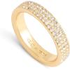 imageCoach Womens Pav Band RingCrystalGold