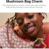 imageCoach Womens Resin Mushroom Bag CharmMustard