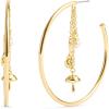 imageCOACH Mushroom Charm Hoop Earrings