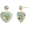 imageCOACH Signature Heart Drop Earrings