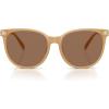 imageCOACH Womens Hc8414bd Round SunglassesMilky TeaBrown Solid