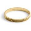 imageCOACH Womens Signature C Glitter Bangle BraceletGold