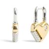 imageCOACH Womens Signature Heart Padlock Drop Earrings