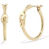 imageCOACH Womens Signature Hoop EarringsGOLD