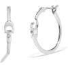 imageCOACH Womens Signature Hoop EarringsRHODIUM