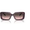 imageCoach Womens Hc8380u Universal Fit Rectangular SunglassesRuby Pearl Signature CGrey Rose Gradient