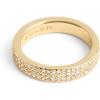 imageCoach Womens Pav Band RingCrystalGold