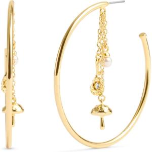 imageCOACH Mushroom Charm Hoop Earrings