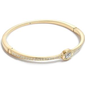 imageCOACH Signature Logo Pave Hinged Bangle BraceletCrystalGold