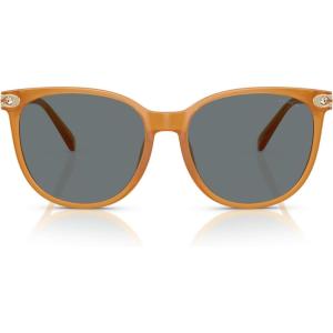 imageCOACH Womens Hc8414bd Round SunglassesMilky AmberGrey Solid