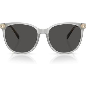 imageCOACH Womens Hc8414bd Round SunglassesTransparent DoveGrey Solid