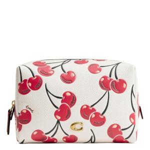 imageCoach Womens Essential Cosmetic Pouch Bag Tan Caramel One SizeChalk Multi
