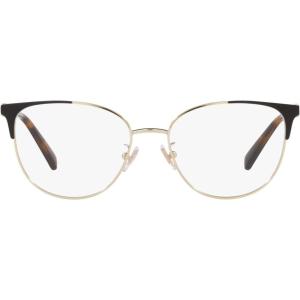 imageCoach Womens Hc5148 Cat Eye Prescription Eyewear FramesShiny Light GoldBlackDemo Lens