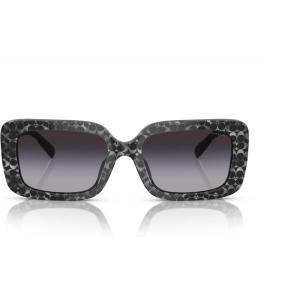 imageCoach Womens Hc8380u Universal Fit Rectangular SunglassesGrey Pearl Signature CGrey Gradient