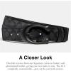 imageCoach Mens 40 Mm Sculpted C Belt BlackCharcoal One Size