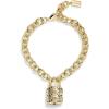 imageCoach Quilted Padlock BraceletGold 3