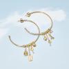 imageCoach Womens Iconic Charm Hoop Earrings