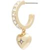 imageCoach Womens Iconic Heart Huggie Earrings GOLD
