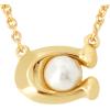imageCoach Womens Pearl Signature Pendant Necklace