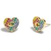 imageCOACH Pave Heart Stud EarringsMULTIGOLD